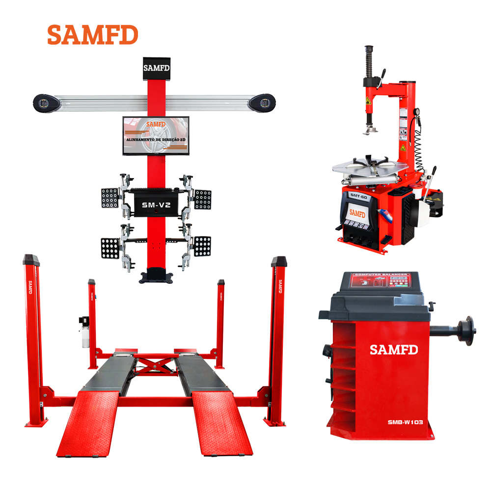Tire Balance Machine - Maszyna do geometrii kół 3D, podnośnik